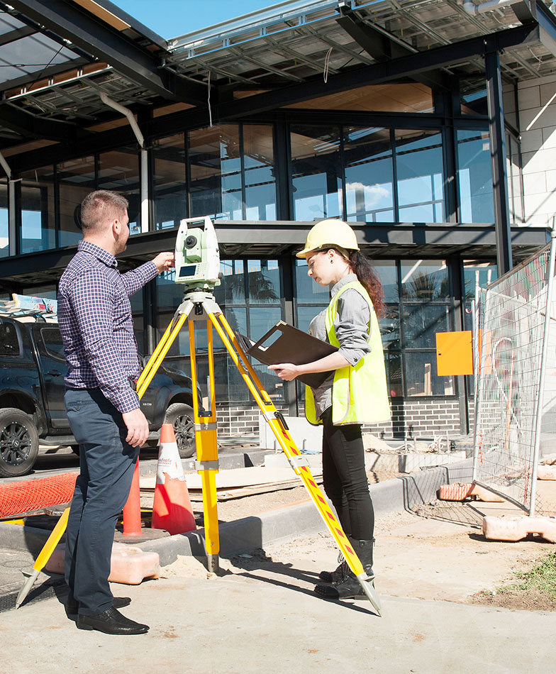 Licensed Surveyors working onsite